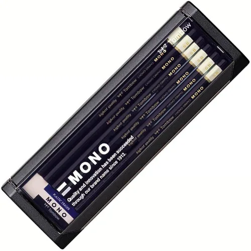 Miniatura 10 de Tombow MONO MONO-2H - Lápices de 2 horas, 1 docena