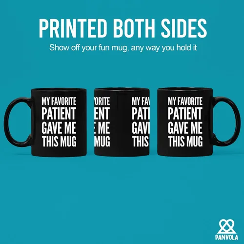 Miniatura 3 de Taza de cerámica con texto en inglés My Favorite Patient Gave Me This para el doctor de familia, regalo de agradecimiento para enfermera, doctorado