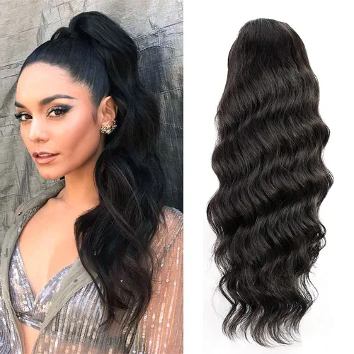 Miniatura 11 de Extensiones de cabello humano Yaki Afro Kinky rizado cola de caballo con cordón, cabello humano de color natural con clip, cola de caballo rizado