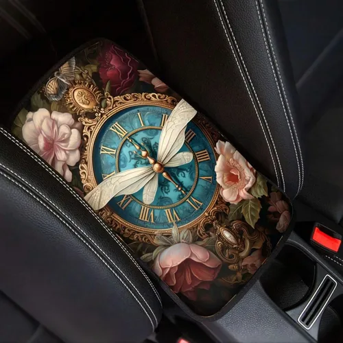 Miniatura 14 de Funda para reposabrazos de automóvil, ajuste universal para la mayoría de automóviles, SUV, camiones, sedán, patrón fresco, plegable, cómoda, Oso