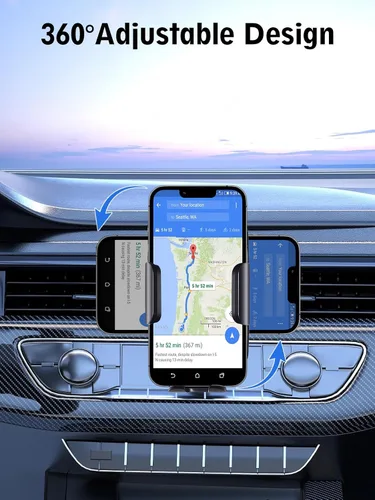 Miniatura 7 de Soporte de teléfono 3 en 1 para automóvil, soporte de teléfono actualizado 2025 para parabrisas de ventilación de automóvil, soporte de teléfono