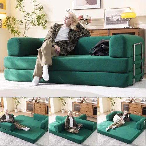 Miniatura 16 de Sofá seccional modular de 108" — Sofá nube de gran tamaño con chaise en forma de L, seccional modular tapizado de 3 asientos para sala de estar