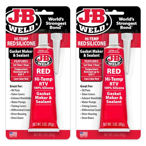 Miniatura 4 de Sellado J-B Weld Negro Rtv, 3 oz, Rojo
