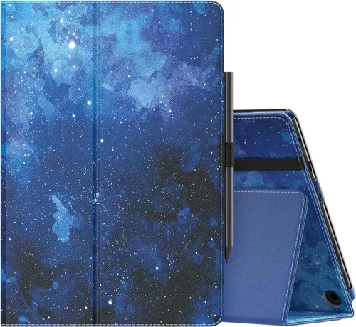 Miniatura 26 de MoKo - Funda para tablet Kindle Fire HD 10 y 10 Plus (11.ª generación, versión 2021), diseño delgado y plegable con función de encendido y apagado