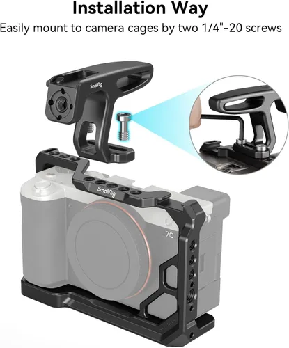 Miniatura 2 de SMALLRIG Mini mango superior para cámaras de vlogging ligeras con tornillos de 1/4 "-20 - HTS2756