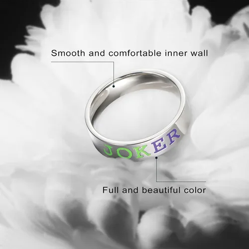 Miniatura 3 de BICMTE joker ringsNew Joker Lover Couple Stainless Steel Wedding RingsJewelry The Joker His and Hers RingAnniversary