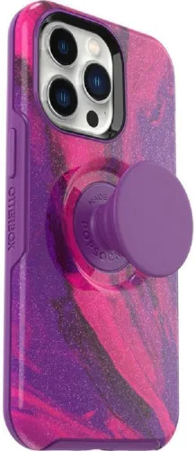Miniatura 3 de OtterBox + Funda Pop Symmetry Series para iPhone 12 y iPhone 12 Pro (solamente) - Embalaje no minorista - Berry Flow