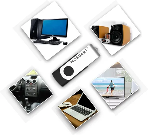 Miniatura 5 de mosDART - memoria externa USB 2.0 - capacidad pequeña - 10 unidades - 128mb indicador led, negro