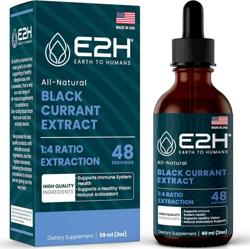 E2H Extracto de grosella negra natural, semilla de grosella negra prensada en frío, salud del sistema inmunológico, líquido de rápida absorción, 2
