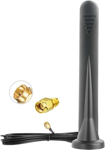 Bingfu Antena GSM 3G 4G 5G 600-6000MHz 3dbi SMA macho base magnética con cable de 10 pies para router celular módem móvil Hotspot Trail Cámara
