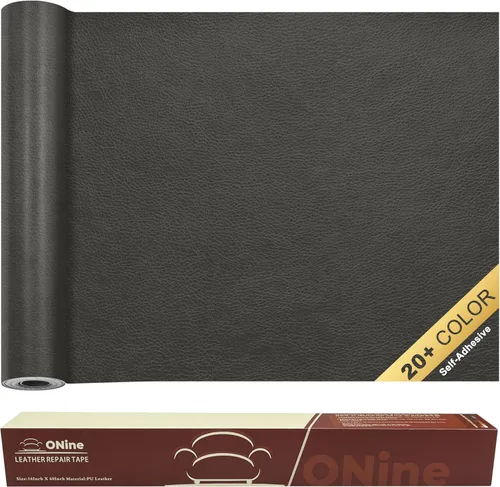 Miniatura 24 de ONine - Parche para reparación de cuero, parche autoadhesivo para sillones, parche de cuero contra rasguños, disponible en diferentes colores, de 5