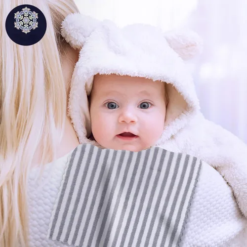 Miniatura 2 de Paquete de 8 paños para eructos súper suaves para bebé, paños para bebé, ultra absorbentes, grandes, para recién nacidos, para niños y niñas, trapos