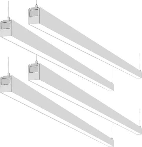 Miniatura 9 de hykolity Luz LED de canal lineal suspendida arquitectónica de 4 pies enlazable, 23/32/40W 3000K/4000K/5000K CCT seleccionable, accesorio