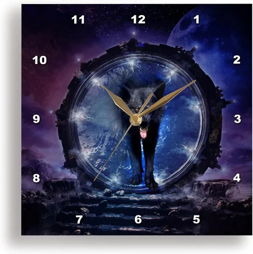 Miniatura 42 de 3dRose Reloj de pared silencioso - 13 pulgadas - Una luna celta con una espada de fantasía. - Creative Studios - Nudo celta