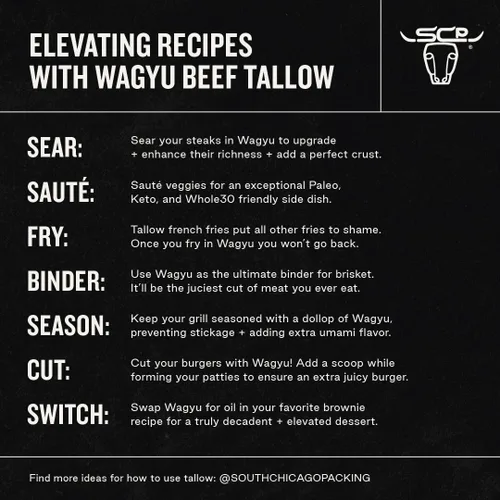 Miniatura 6 de SCP South Chicago Packing Manteca de Wagyu, 42 onzas, apta para Paleo, apta para Keto, 100% pura Wagyu