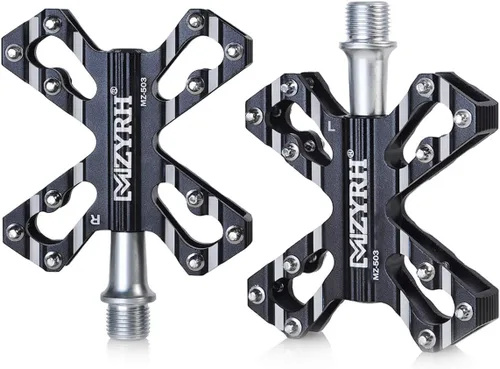 ThinkTop 3 Cojinetes Ultraligero MTB BMX Road Mountain Bike Pedales Plataforma Plana Aluminio Sellado Ever Lubrique Teniendo Eje 9/16 Pulgadas