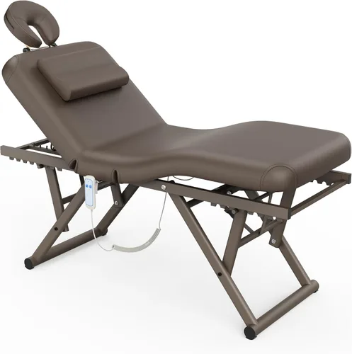 Miniatura 17 de Mesa de masaje ajustable con almohada facial y reposacabezas para mesa de tratamiento, mesa de terapia física, cama facial de spa, altura y respaldo