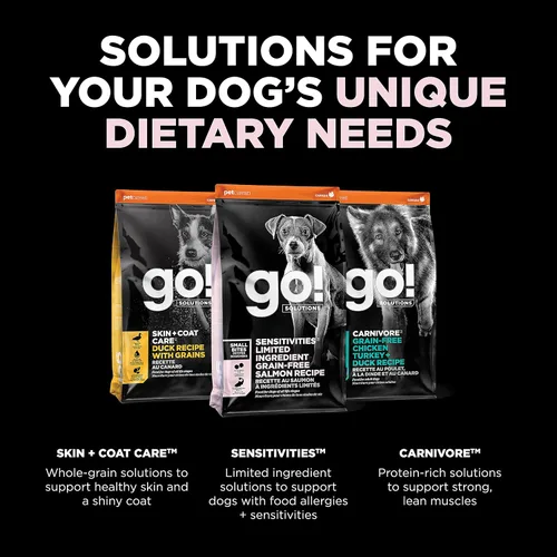 Miniatura 6 de Go! Solutions Sensitivities - Alimento seco para perros pequeños con ingredientes limitados, sin granos de salmón, croquetas pequeñas para razas