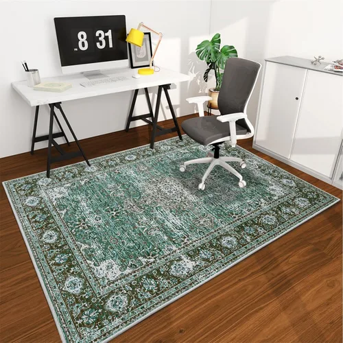 Miniatura 21 de chakme Tapete para silla de oficina para suelo de madera dura, 48 x 36 pulgadas, protector de escritorio de computadora de fácil deslizamiento