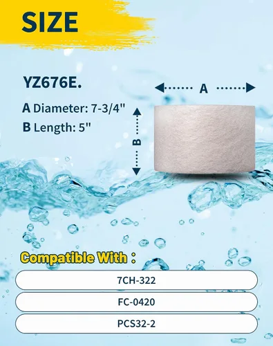 Miniatura 2 de YZ676E. Filtro de spa reemplaza con Filbur FC-2812, Sundance Series 850 780 6540-502, PPS750, Guardian 805MICR, filtro desechable, Darlly PP2002 1