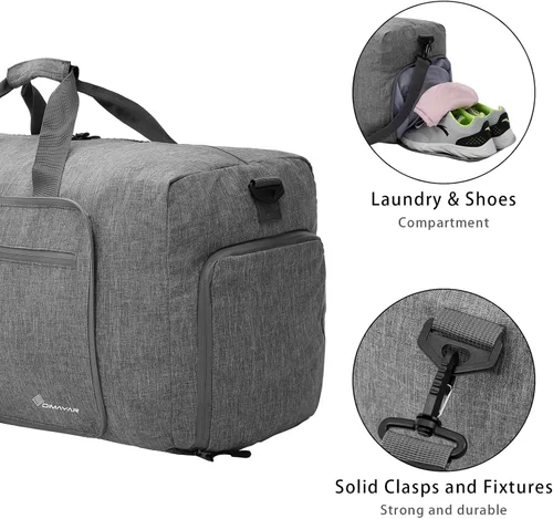 Miniatura 5 de Bolsa de viaje con compartimento para zapatos unisex resistente al agua