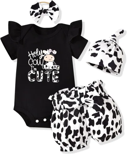 Miniatura 21 de Aalizzwell Conjunto de pantalones cortos para bebé recién nacido para el verano