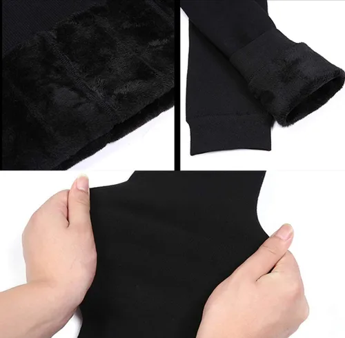 Miniatura 4 de Romastory - Pantalones largos con forro polar para hombre (tallas SM)