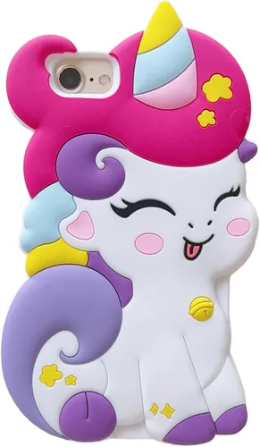 Miniatura 10 de Funda 3D linda de unicornio suave para iPhone 11 de 6.1 pulgadas, funda de silicona suave con diseño de unicornio de dibujos animados kawaii