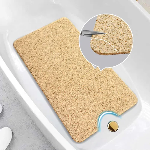 Miniatura 8 de Asvin Tapete de Baño con Textura Suave, para Ducha, Bañera, 24x16 Pulgadas, Libre de Ftalatos, Antideslizante, Tapetes Cómodos para Bañera