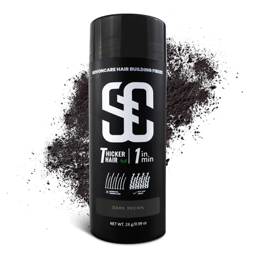 Miniatura 12 de SOVONCARE Fibras capilares blancas para adelgazar el cabello, fibras de construcción del cabello para puntos calvos, indetectables y naturales