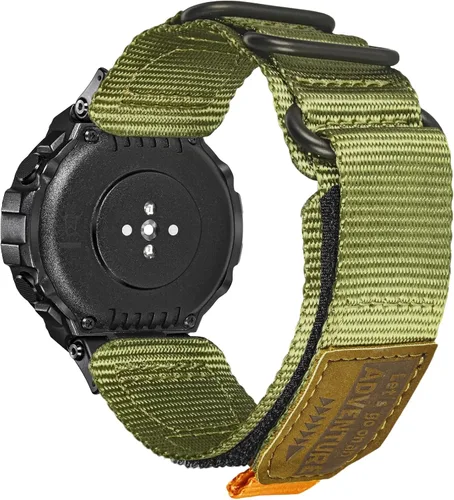 Miniatura 6 de torbollo Compatible con Amazfit T-Rex/T-Rex Pro/T-Rex 2, correa de reloj de nailon duradera, correa de grado militar con aro y bucle hebilla