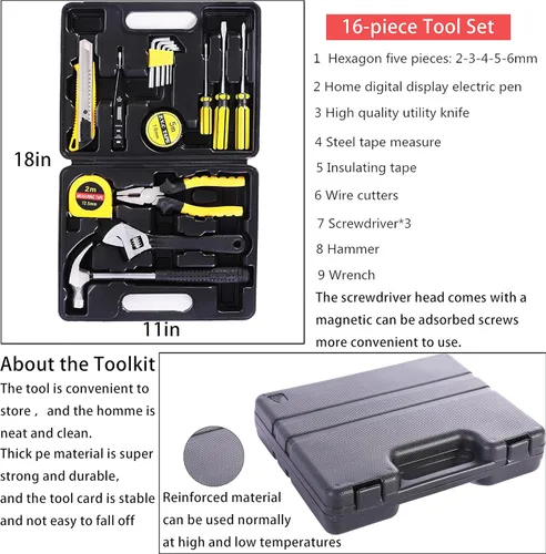 Miniatura 3 de HAIPHAIK Kit de emergencia en carretera para automóvil, kits de emergencia para vehículos, kits de seguridad para automóviles, kit de cables