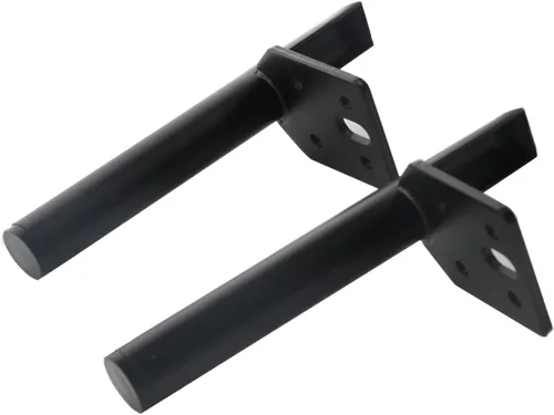 Miniatura 4 de Patas de muebles de 2 pulgadas, patas negras para mesa de café, patas de muebles de metal de mediados de siglo para sofá, gabinete, otomana, juego