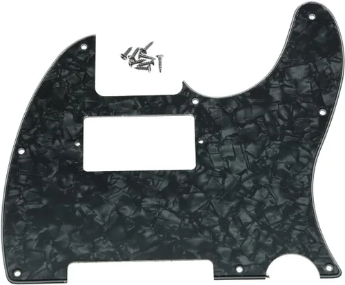 Miniatura 8 de KAISH - Carcasa de 8 agujeros para guitarra Tele Humbucker, golpeador blanco de 3 capas para Telecaster de EE. UU./México