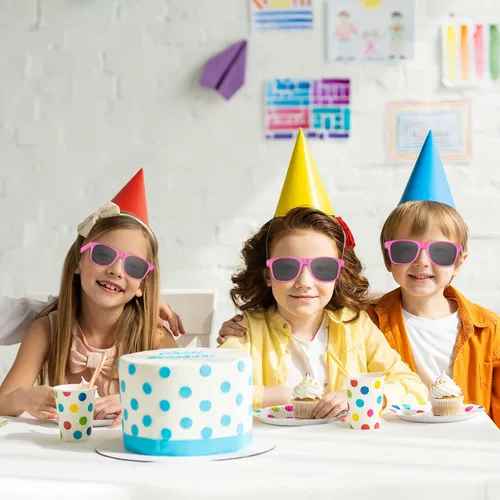 Miniatura 43 de TUPARKA Paquete de 20 lentes de sol para niños a granel para fiestas de verano en la piscina, fiestas de cumpleaños, bolsas de golosinas, color verde