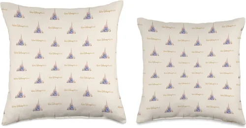 Miniatura 3 de Disney Walt World - Almohada con estampado de castillo del 50 aniversario, 15.7 x 15.7 in, multicolor