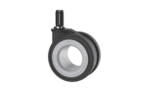 Miniatura 7 de Enso Hubless - Ruedas giratorias resistentes para silla de oficina, juego de 5, ruedas de repuesto de alta calidad de 2.756 in, rollo suave
