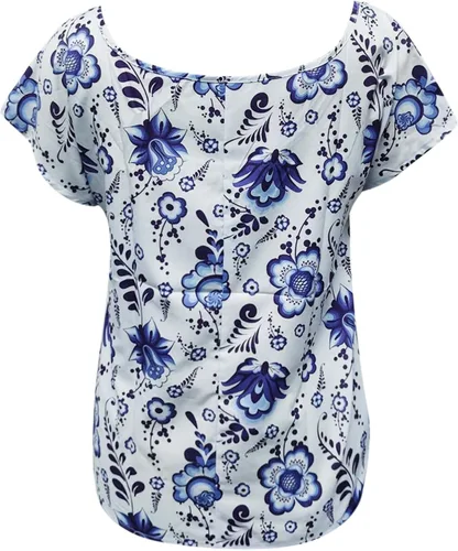 Miniatura 3 de Women Shirts Casual Short Sleeve Tops Women Fashion Geometric Print Round Neck Short Sleeve Short Shirts for Women