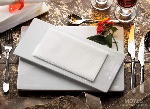 Miniatura 3 de 50 toallas de mano desechables para baño, toallas de papel para invitados, servilletas blancas para cena, servilletas de lino para invitados, Blanco