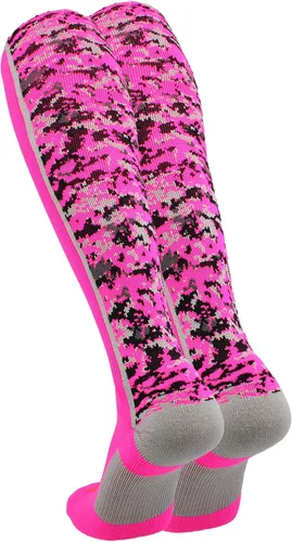 Miniatura 22 de TCK Calcetines de béisbol para jóvenes, niños u hombres, con diseño de camuflaje digital y longitud hasta por encima de la pantorrilla