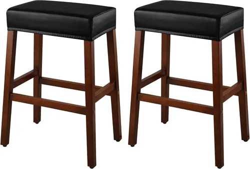 Miniatura 37 de YISUN Fundas de taburete rectangulares, paquete de 2 fundas elásticas impermeables para asiento de silla de montar, taburetes de bar, sillas de bar