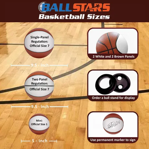 Miniatura 6 de Baloncesto personalizado de tamaño reglamentario Panel individual Pelota grande oficial de tamaño 7 para entrenador, papá, cualquier fan