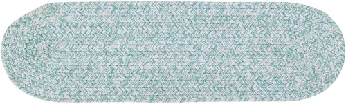 Miniatura 39 de Super Area Rugs Farmhouse - Alfombra trenzada de algodón reversible para cocina, gris y blanco, 4 x 6 pies, ovalada