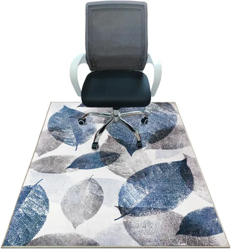 Miniatura 15 de Tapete para silla de oficina para suelo de madera dura, tapete de piso de 55 x 35 pulgadas para silla de oficina, tapete para silla de escritorio