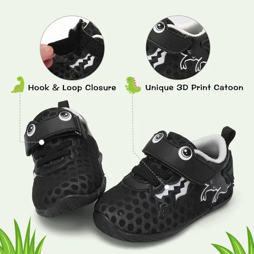 Miniatura 6 de JIASUQI Zapatos deportivos transpirables para bebés niños y niñas, zapatos para caminar para bebés de 0 a 18 meses