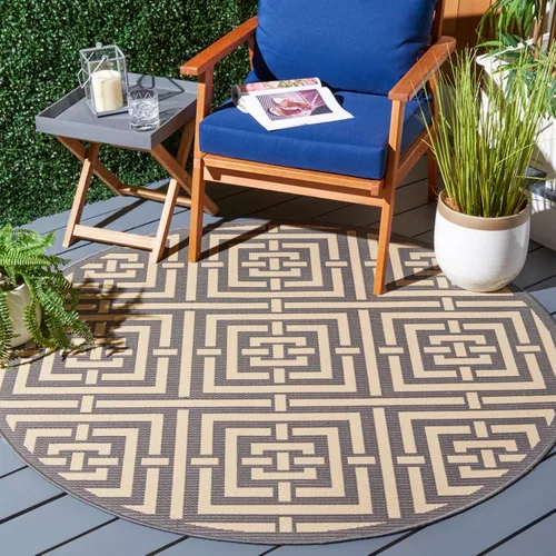 Miniatura 12 de SAFAVIEH Courtyard Collection CY6937 - Alfombra decorativa para interiores y exteriores, impermeable, fácil de limpiar, 2 pies 3 pulgadas x 6 pies 7
