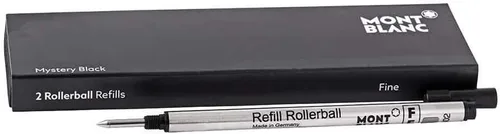 Miniatura 2 de MONTBLANC Recambio para rollerball, fino, 2 x 1, negro misterioso (105162)