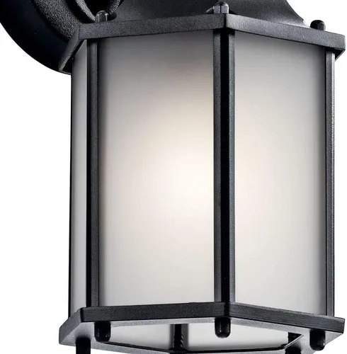 Miniatura 7 de Kichler Chesapeake - Lámpara de pared para exteriores de 10.25 pulgadas con cristal biselado transparente, color negro