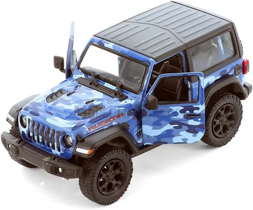 Miniatura 14 de KiNSMART - Jeep Wrangler Rubicon Off Road 4 x 4 5 pulgadas, escala 1:34, modelo de réplica de auto de juguete