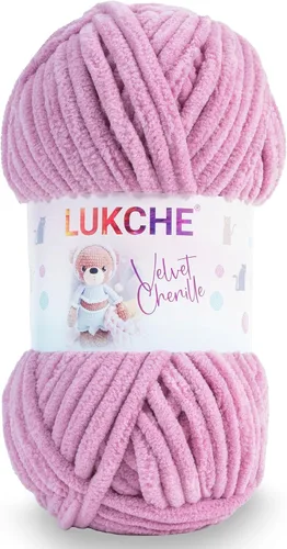 Miniatura 23 de Hilado de chenilla de terciopelo para amigurumi y punto de crochet súper voluminoso 100 gr (69,0 m) (Grosor del hilo 8 mm) (Verde espárrago) 1